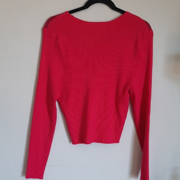 NYC Vibrant Hot Pink Sleeve Blouse - Picture 4 of 6